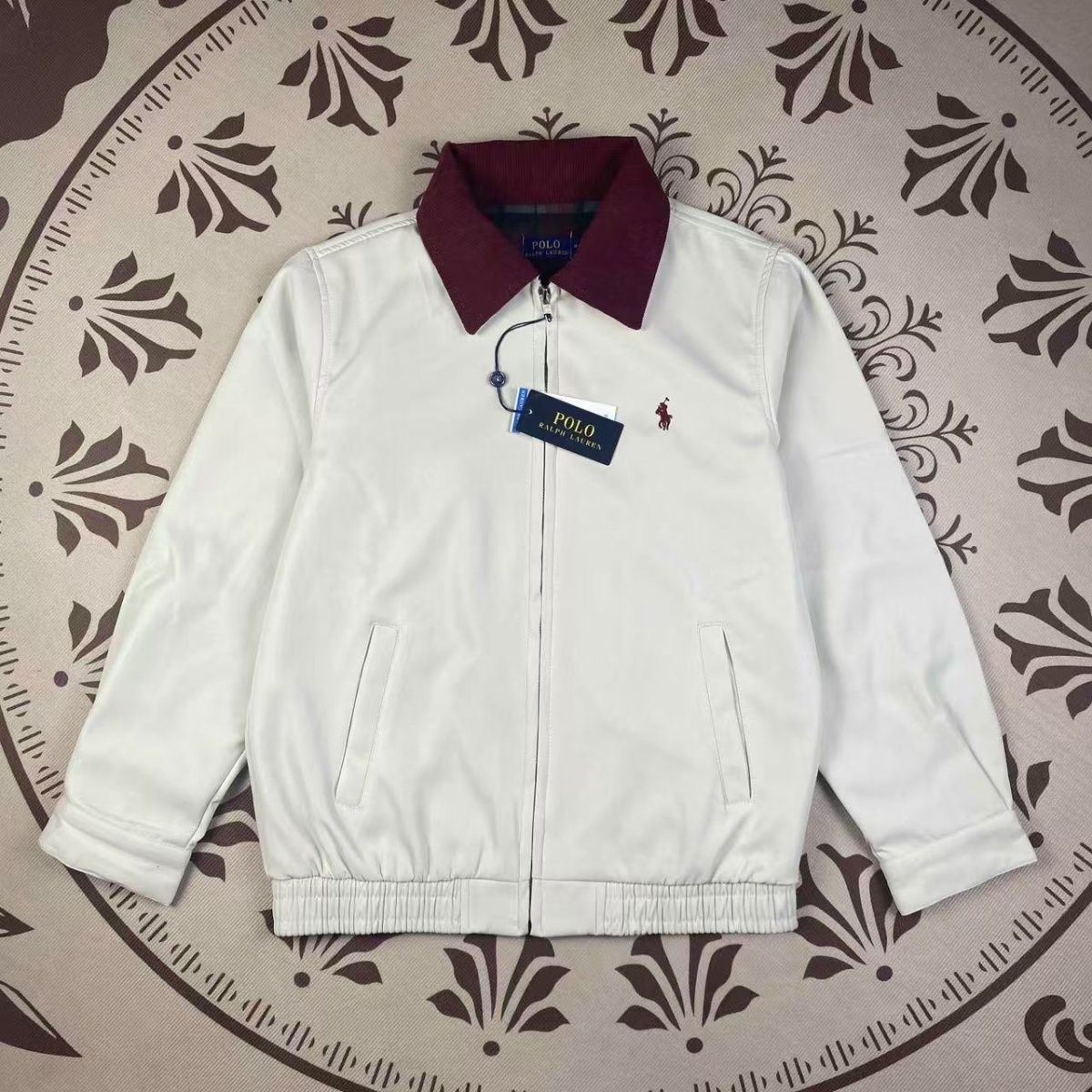 karma review items Polo Ralph Lauren Contrast Collar Full Zip Jacket