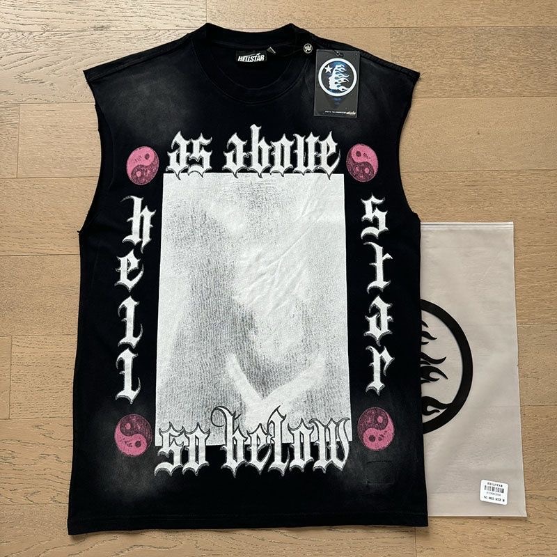 Hellstar Big Logo Summer Vest Black