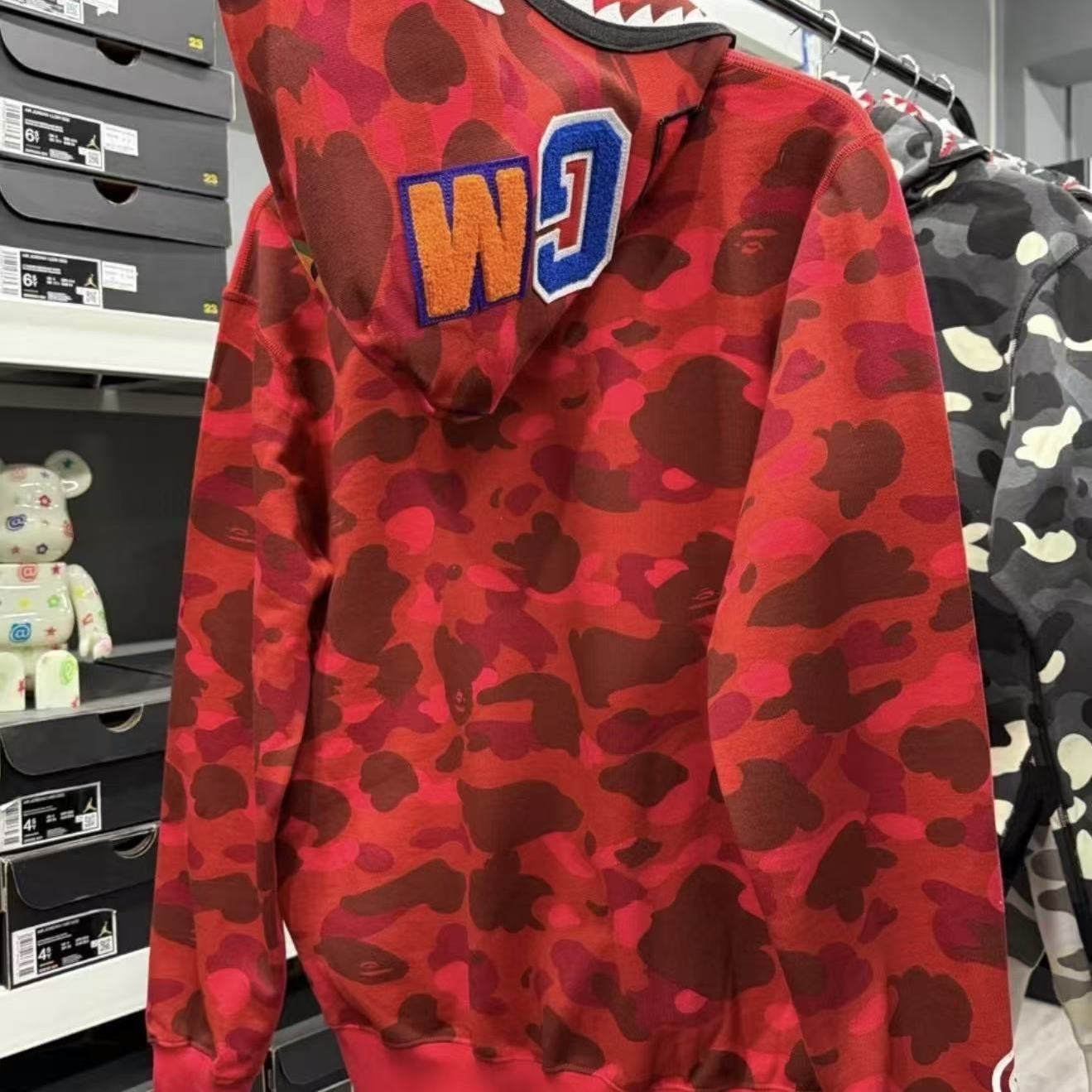 A Bathing Ape BAPE ABC Camo Shark Full-Zip Hoodie Multi-Color Set
