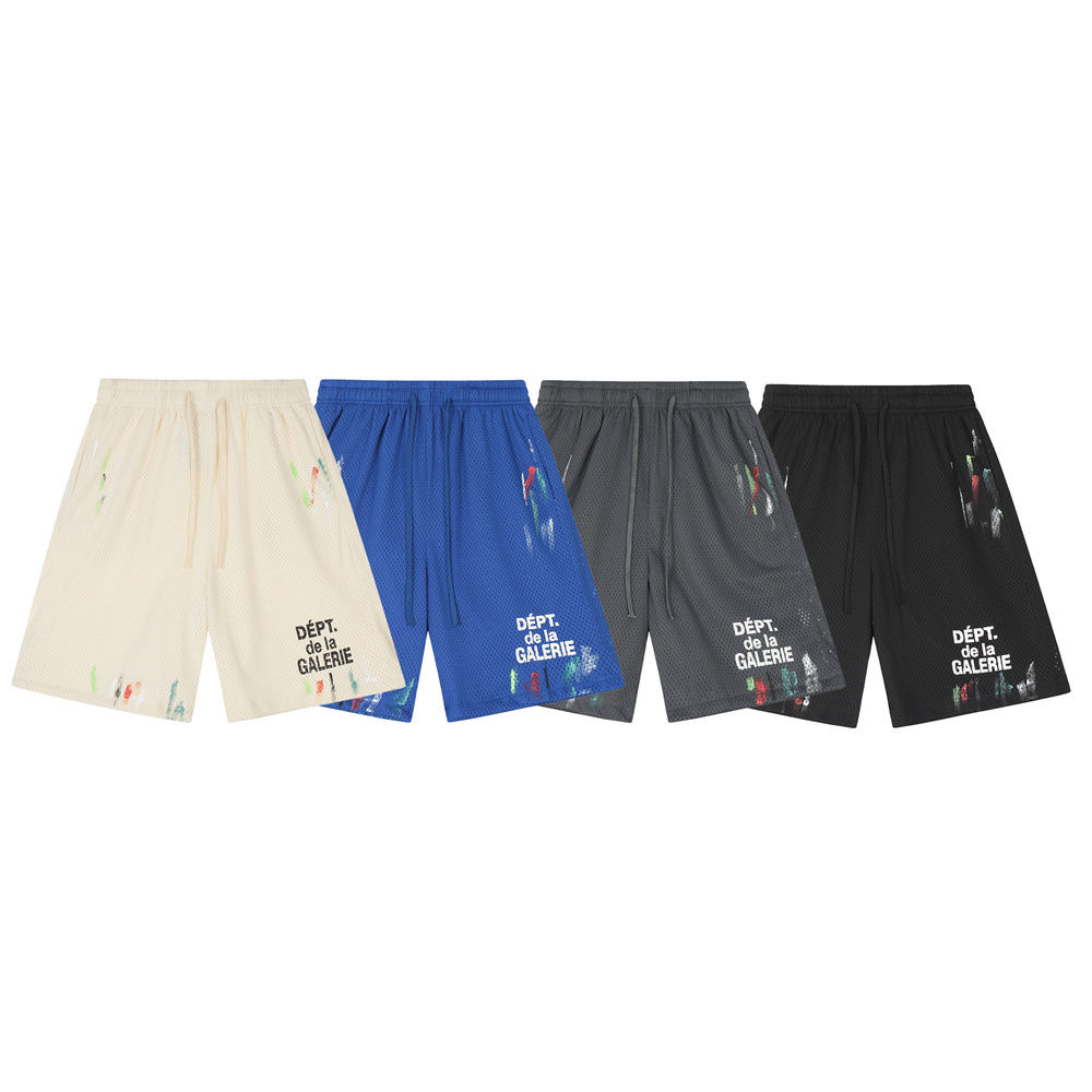 Colorful Print Mesh Shorts 4 Colors