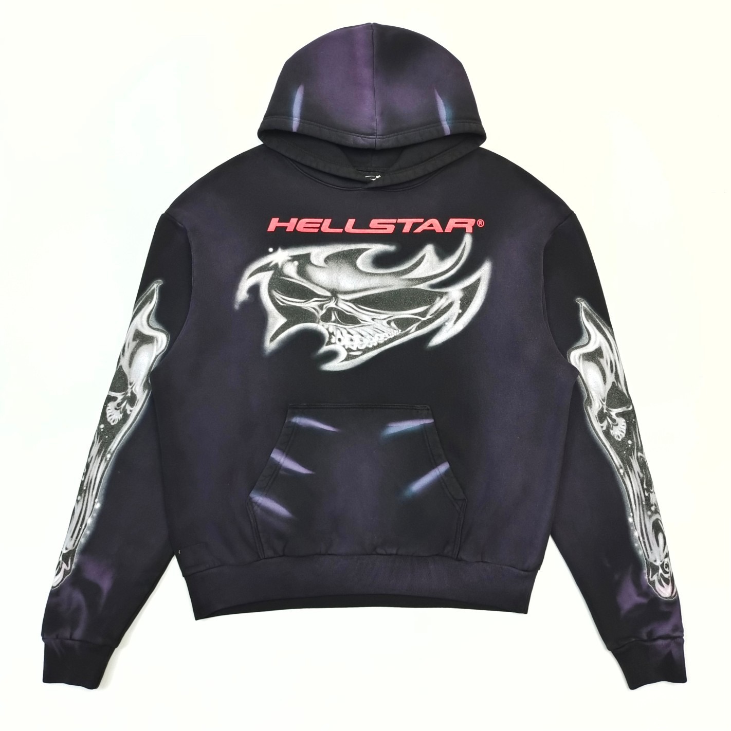 1:1 Version Skull Logos Hoodie Black with NFC