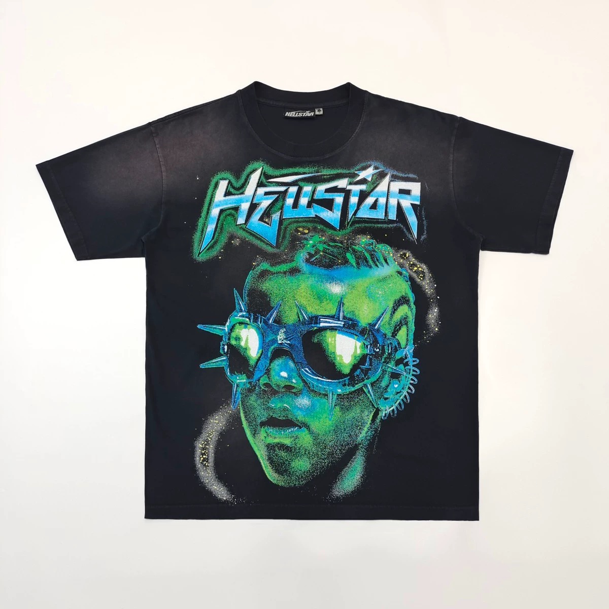 1:1 Verion Big Logo Green Head Tee Black
