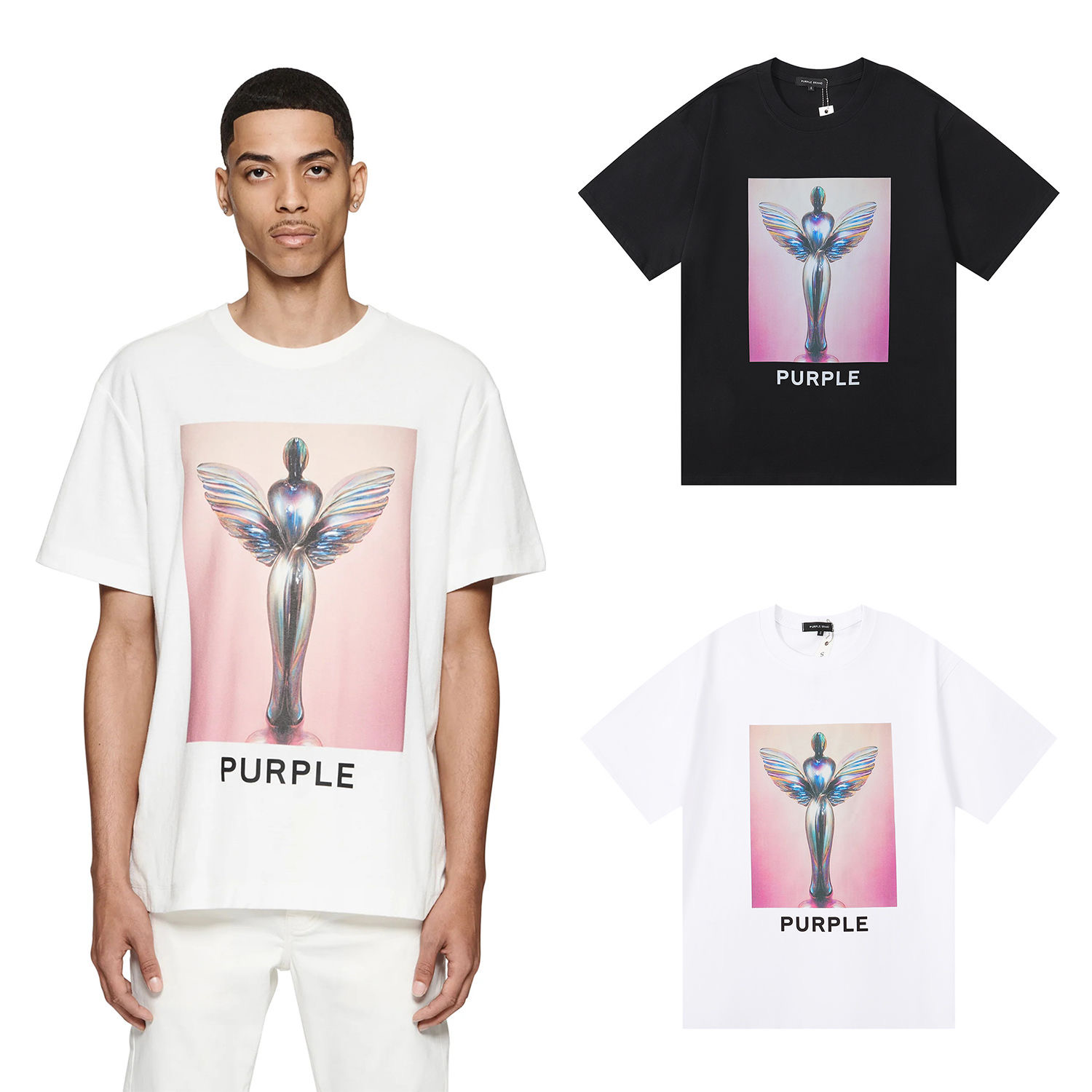 Cross border fashion liberty trophy design print tshirt