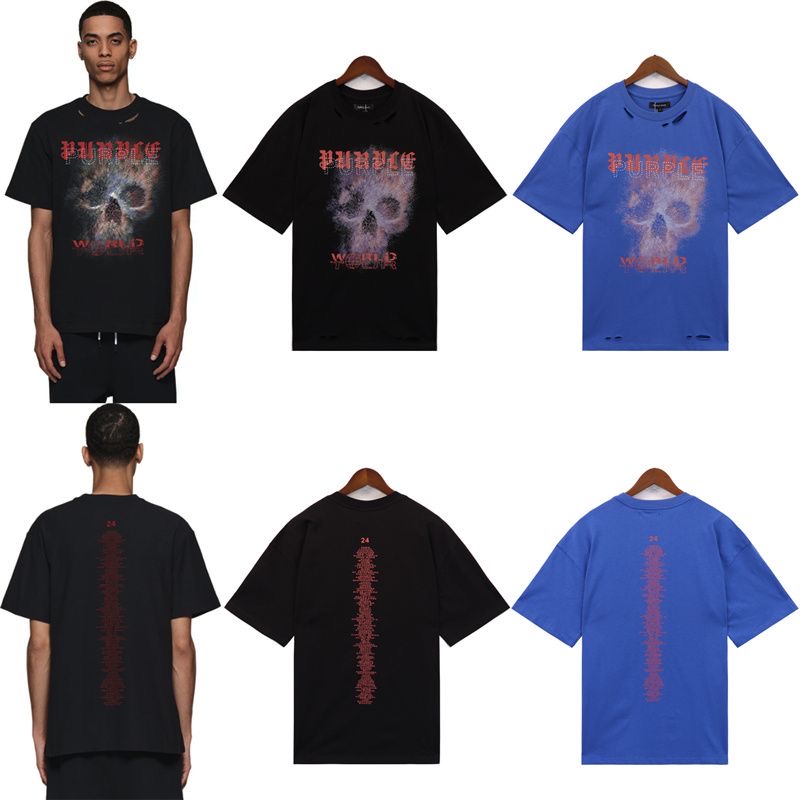 Lettered skull vintage print tshirt