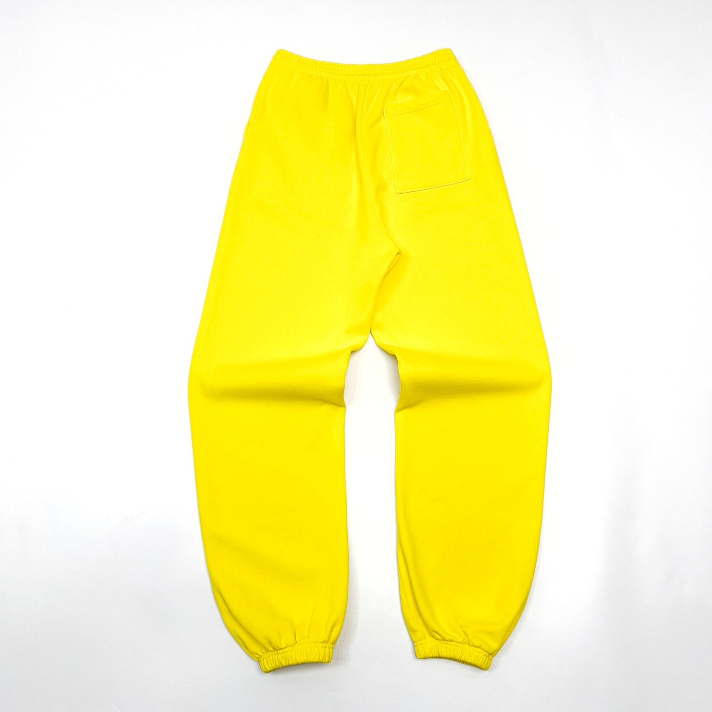 1:1 Best Quality Black Letters Pants Yellow