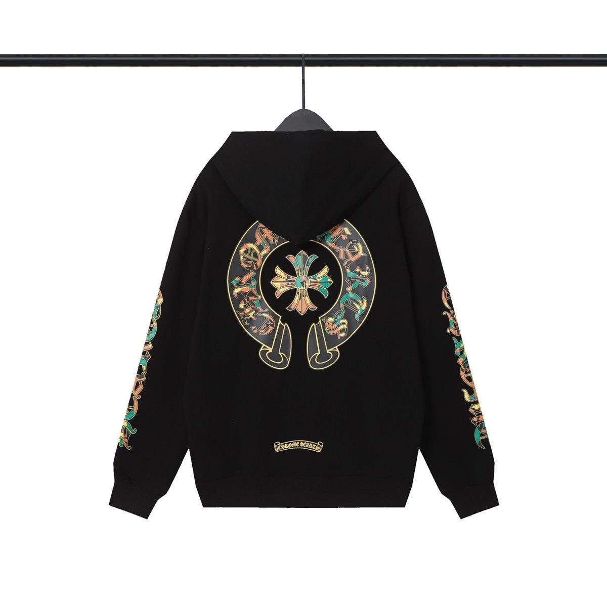 CH Camouflage Logo Zipper Hoodie Black