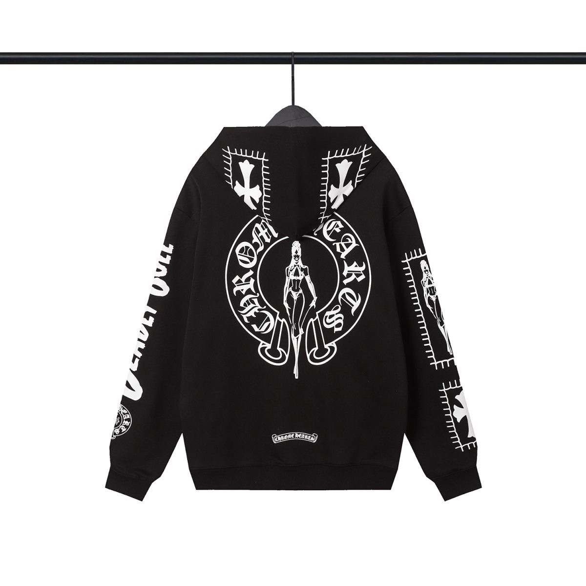 CH Back Woman Logo Hoodie Black