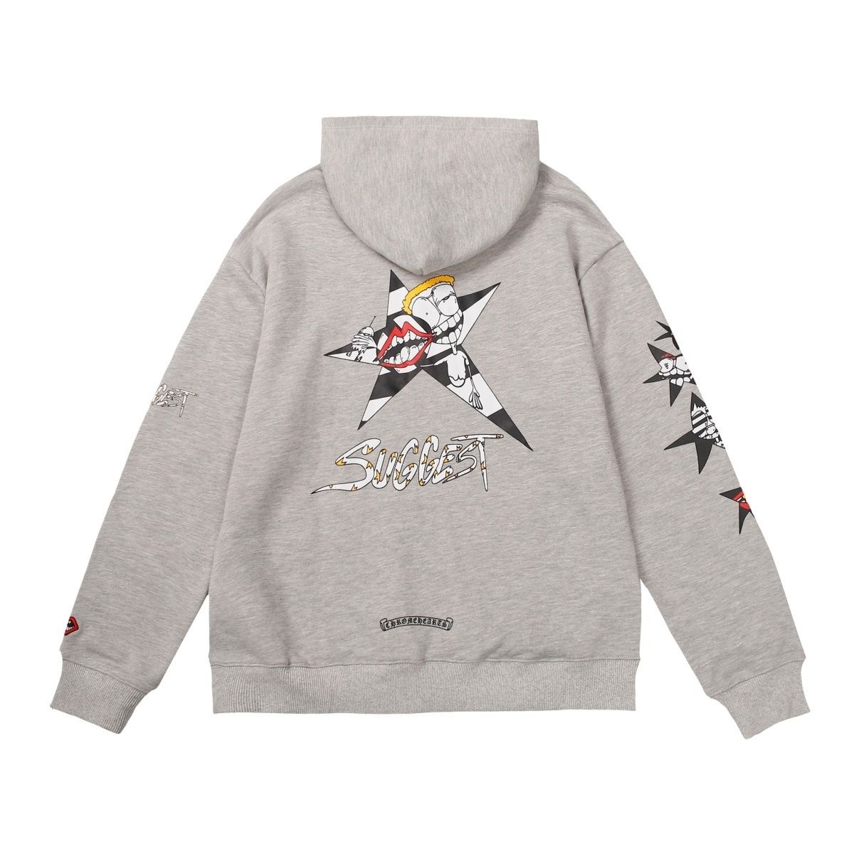 CH Yellow Hair Boy Hoodie Grey Color