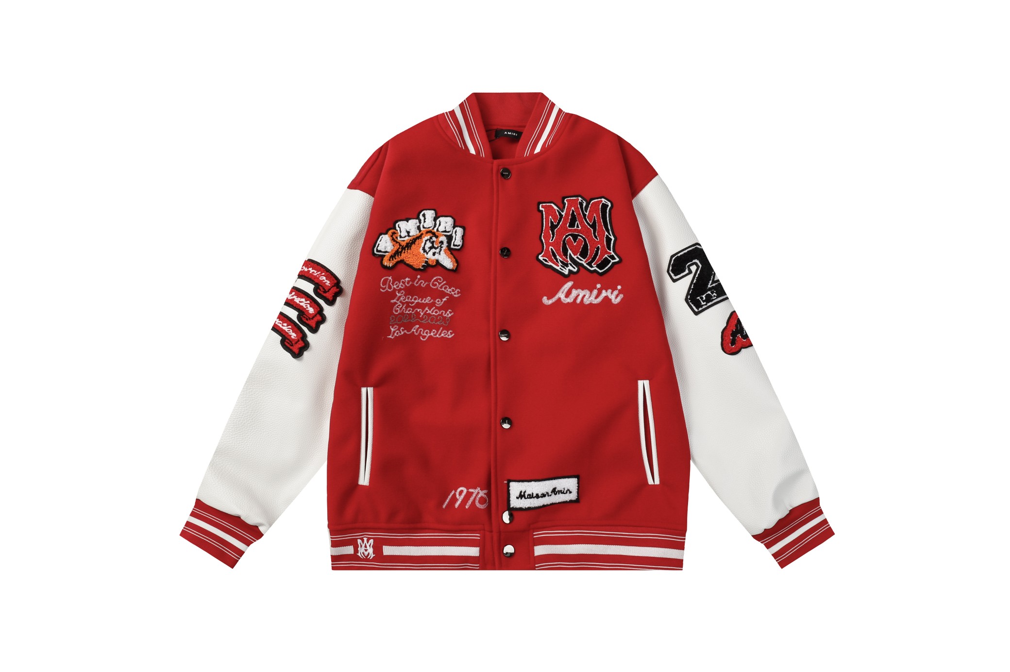 Amiri Tiger Jacket Red Color
