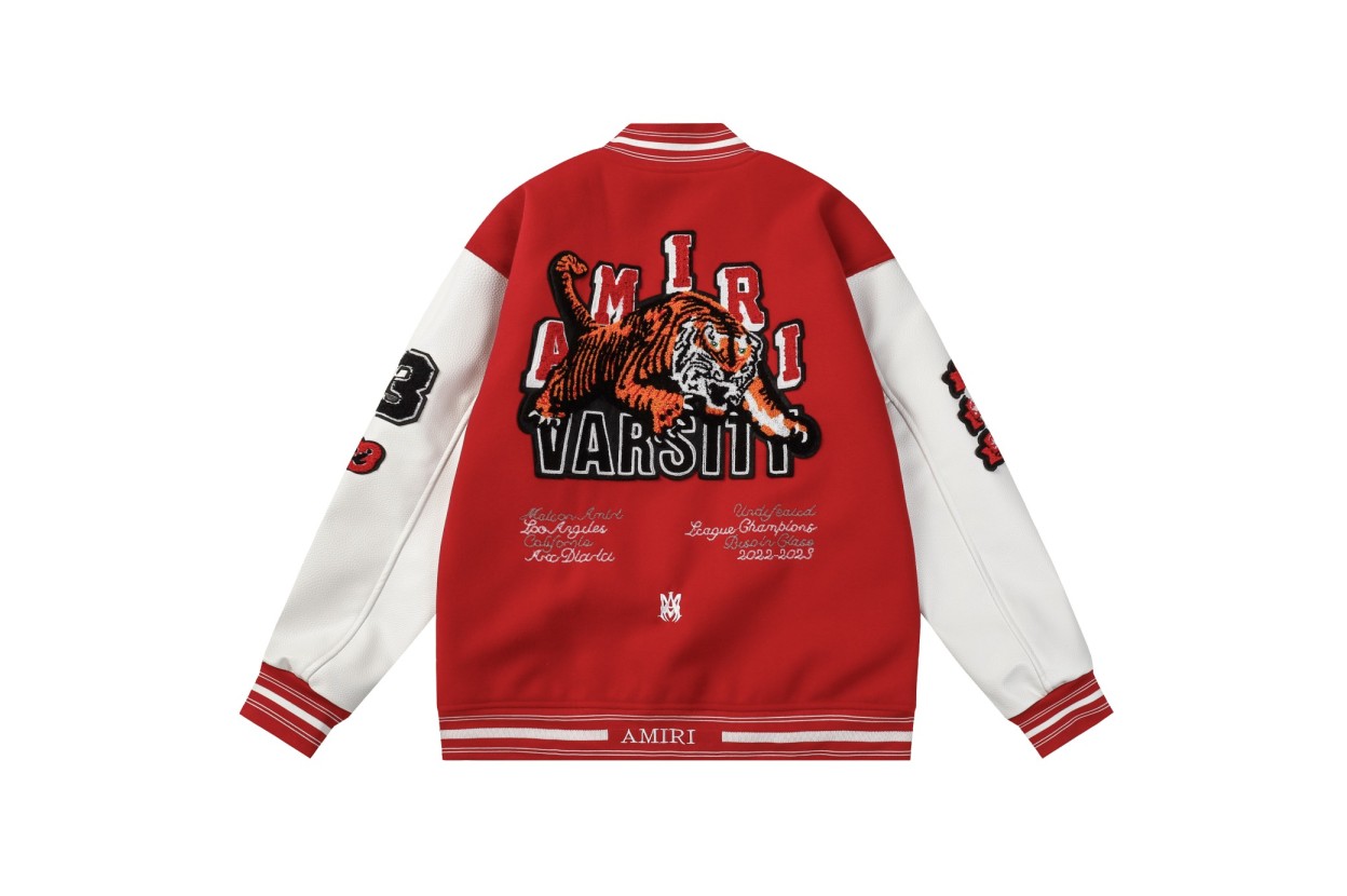 Amiri Tiger Jacket Red Color