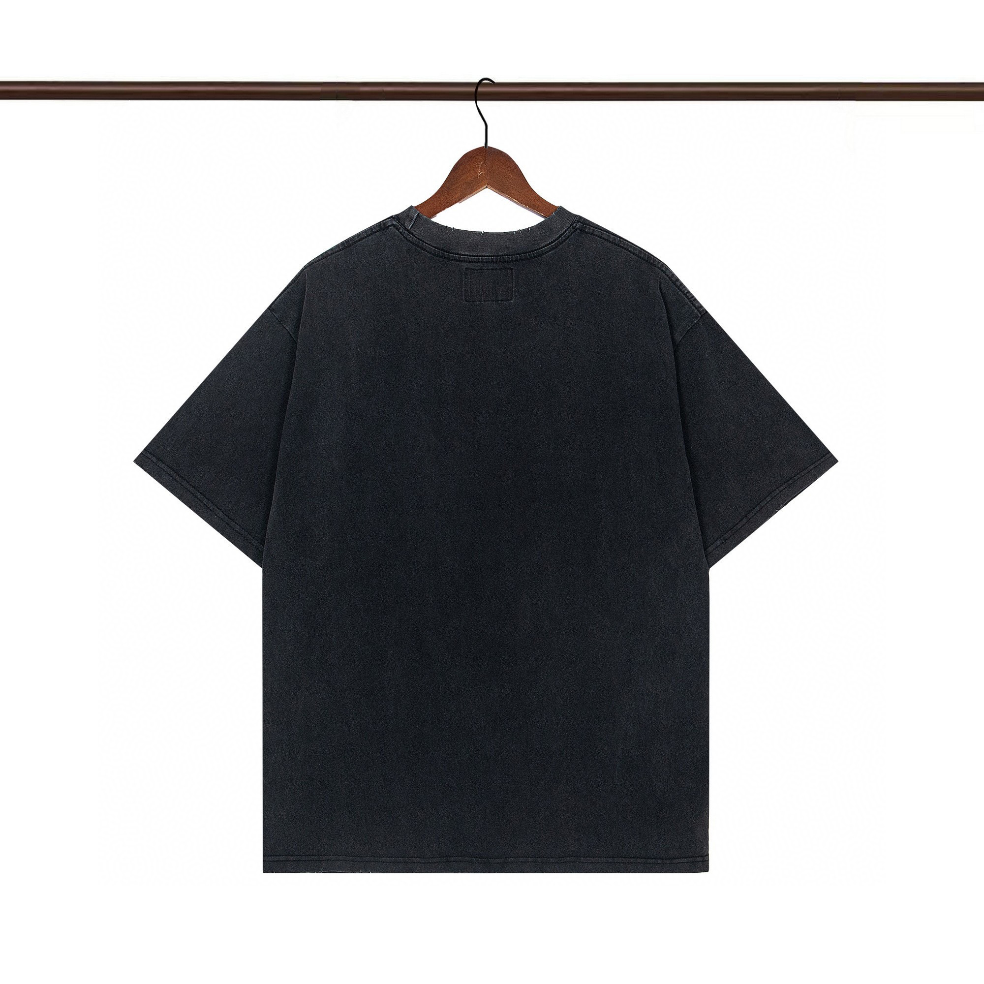 25SS Godspeed Skull phantom Washed T-shirt Black