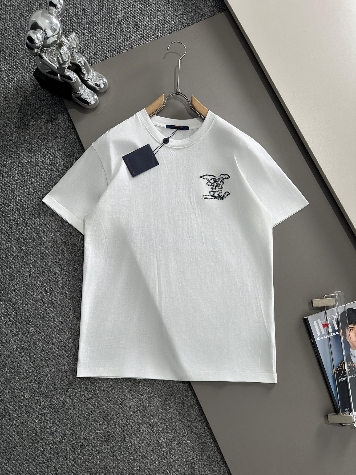 LV 2025 Embroidery Logo Tee 2 Colors