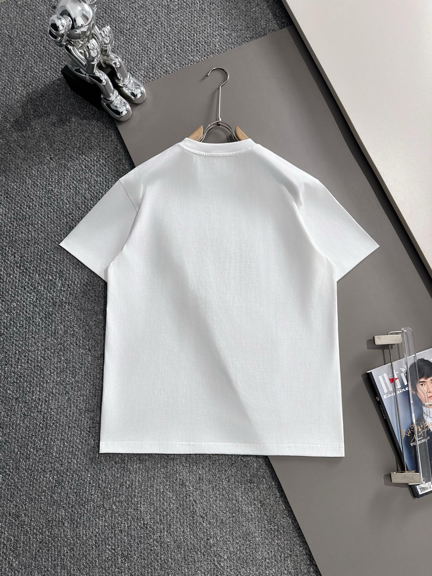 Versace Embroidery Box Logo Tee 2 Colors