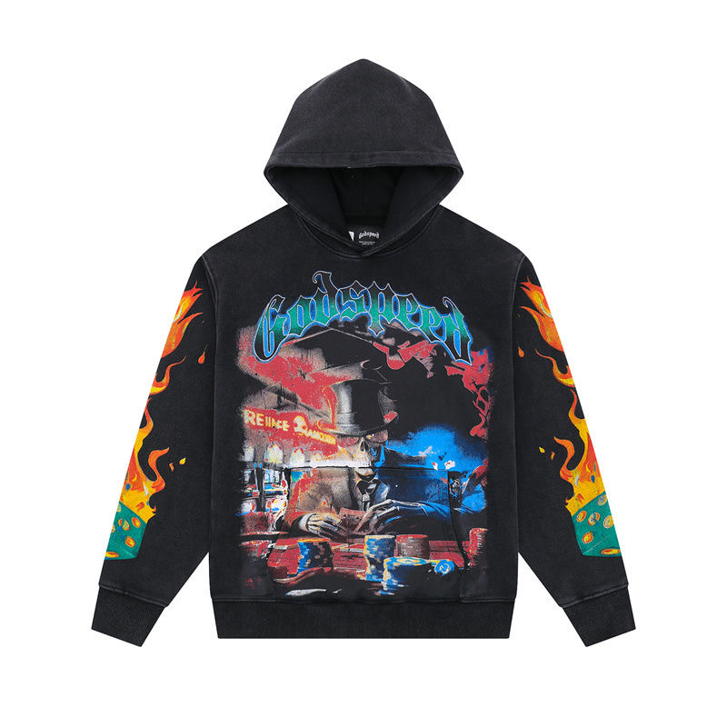 Godspeed Skull Gambling Hoodie 2 Colors