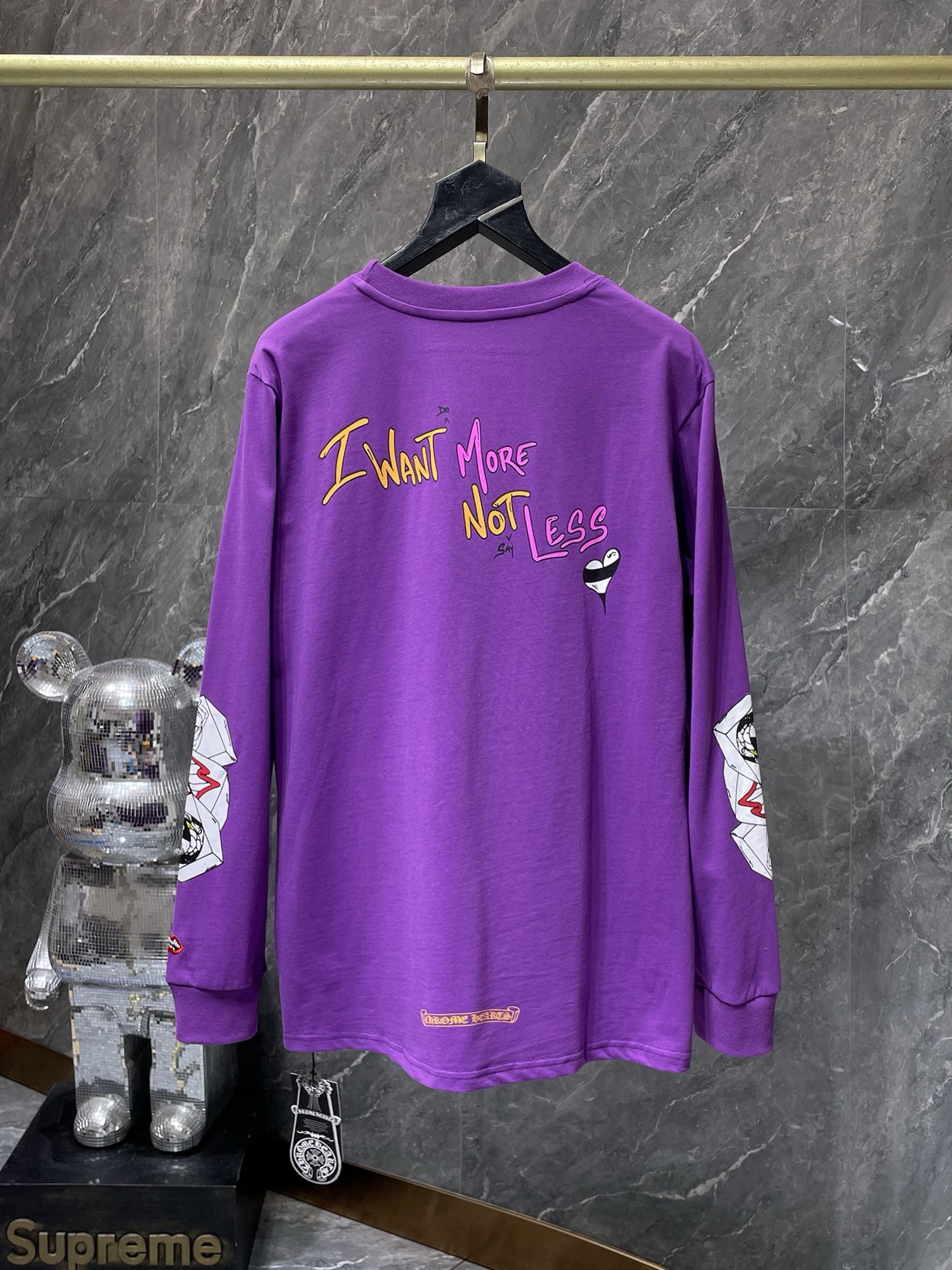 chrome hearts purple long sleeve