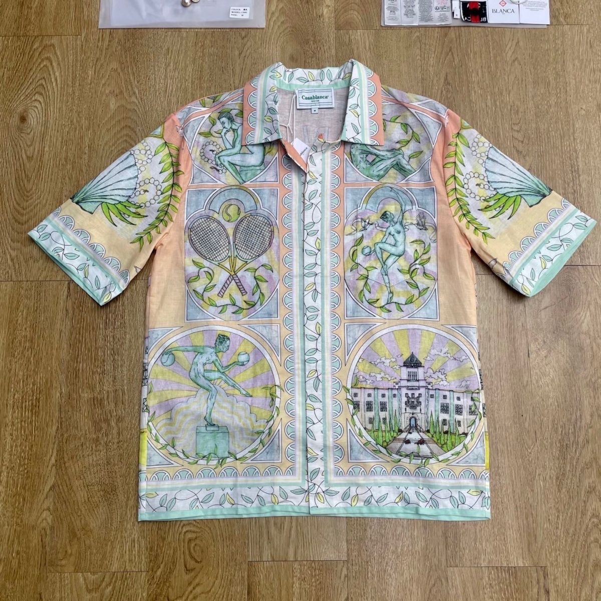 1:! Best Casablanca statue-shaped with shell pattern tshirt