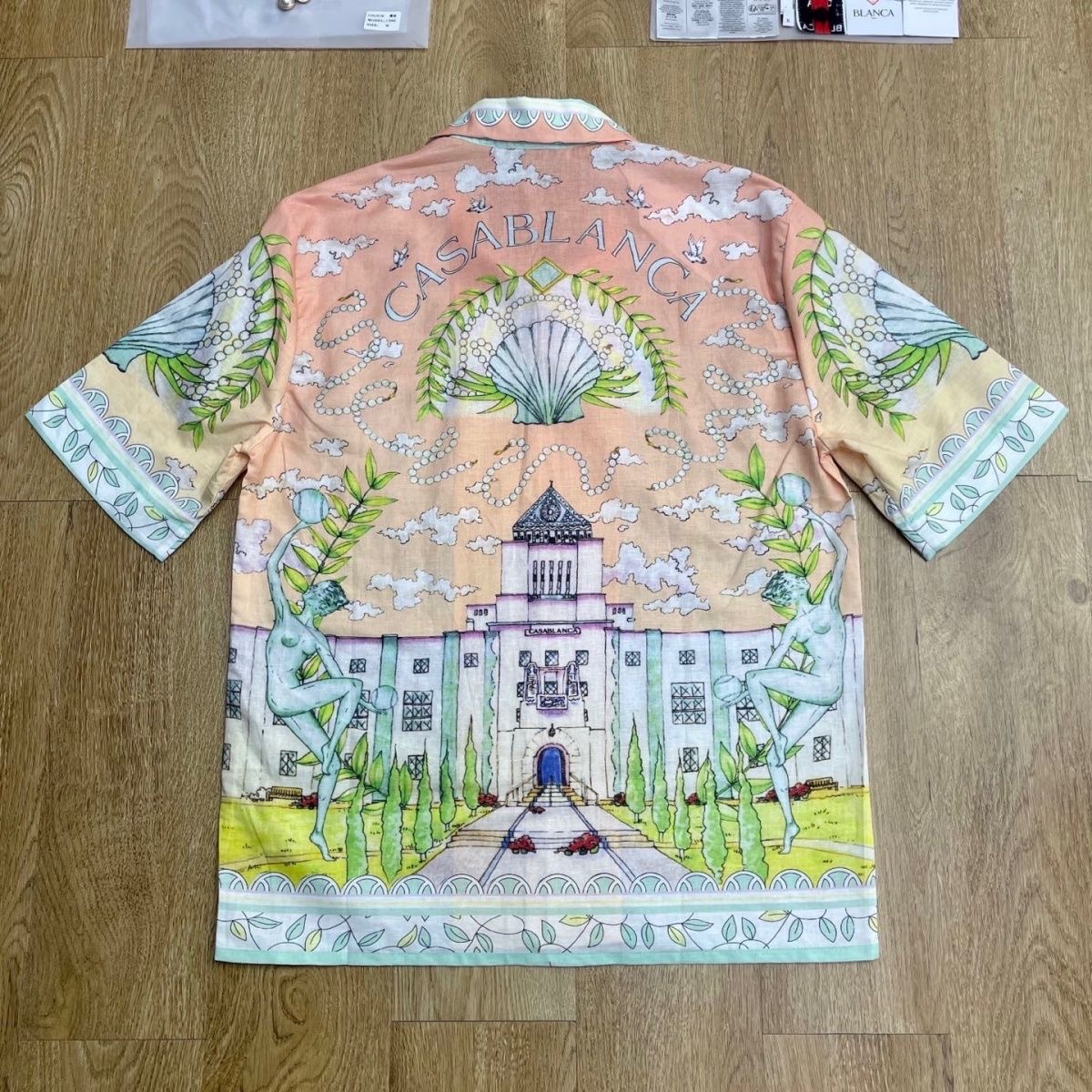 1:! Best Casablanca statue-shaped with shell pattern tshirt