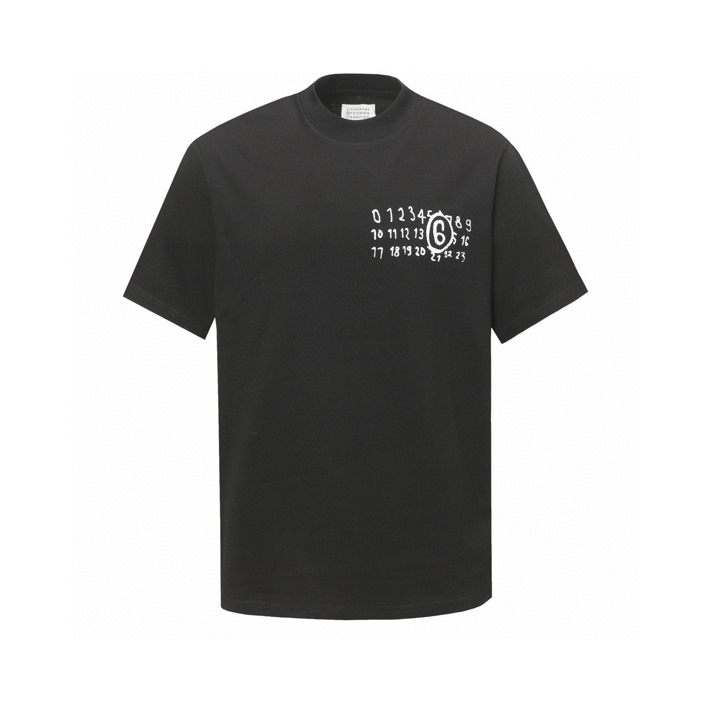 Maison Margiela 25fw graffiti letter round neck tees