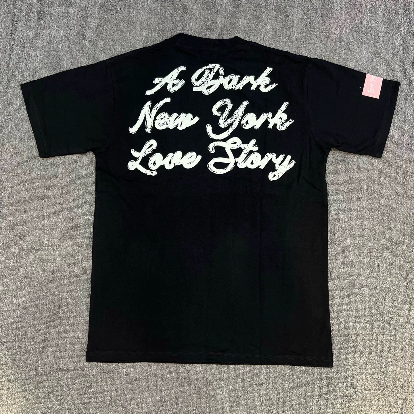 Lost intricacy Smoking Woman Big Print Tee Black