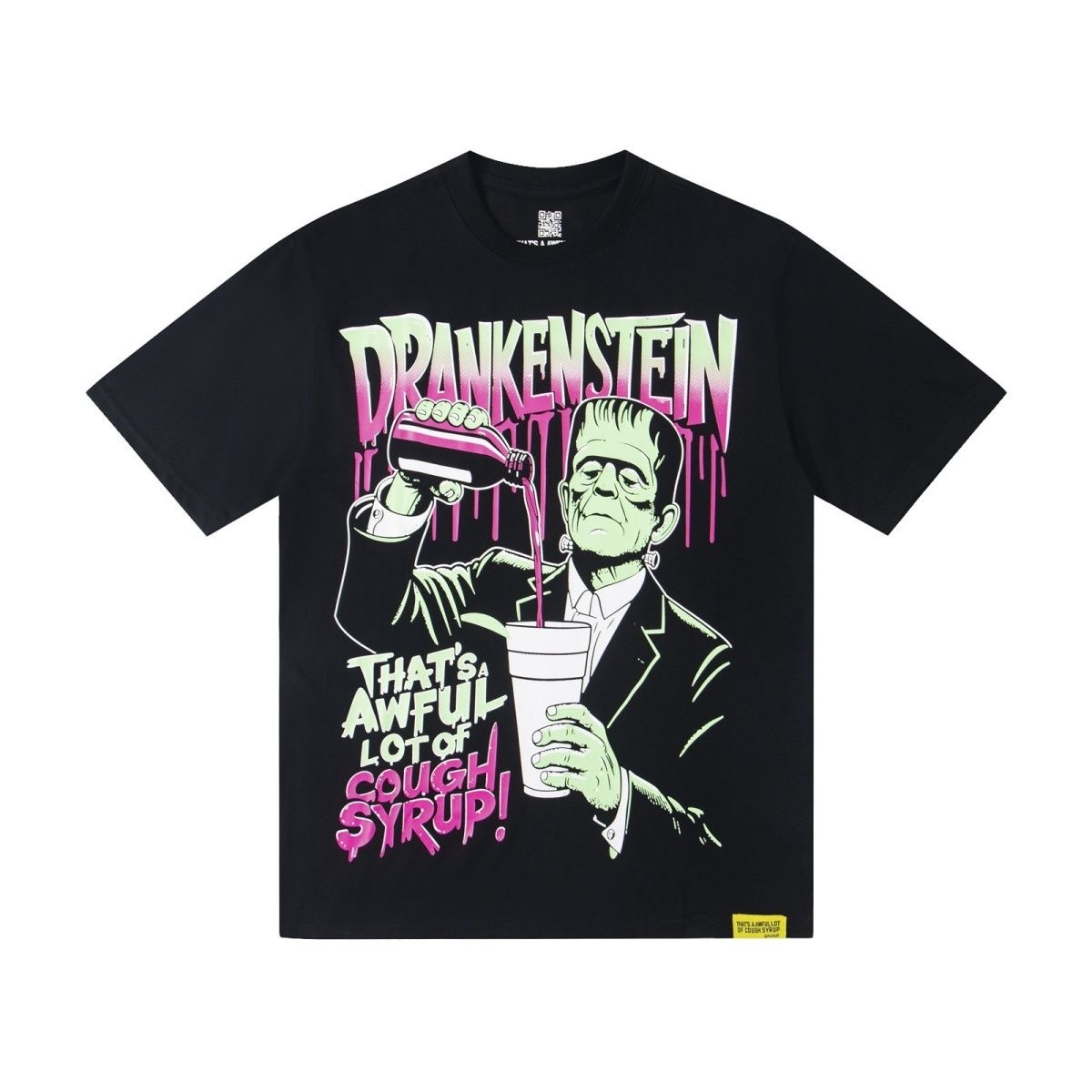 That's A Awful Lot Of Cough Syrup Brand Tee Pink Black