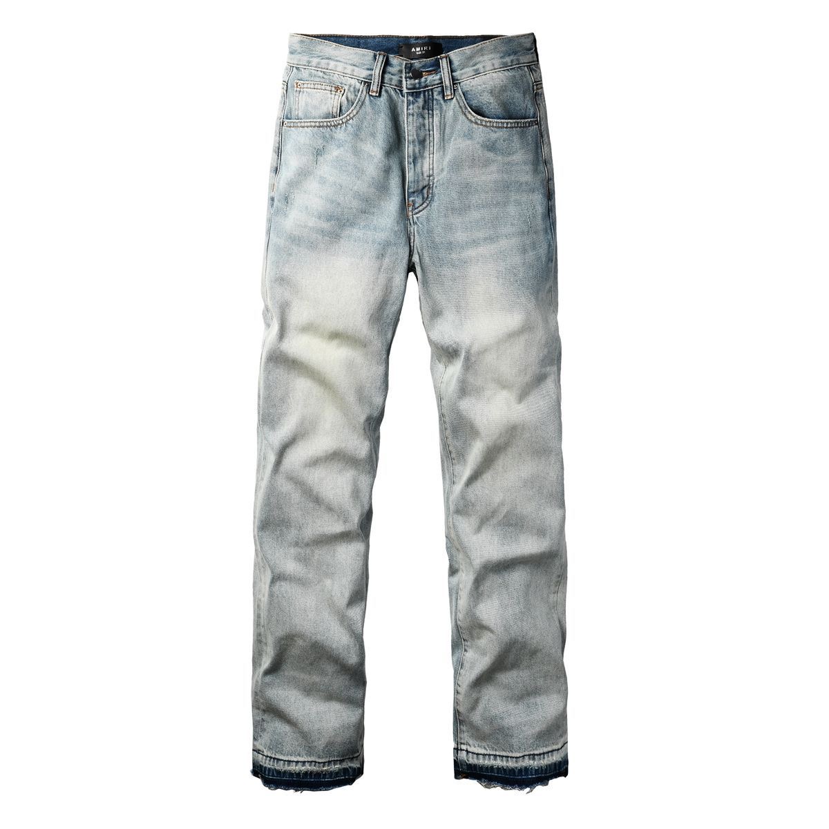 AMIRI Light blue American high street wide-leg jeans