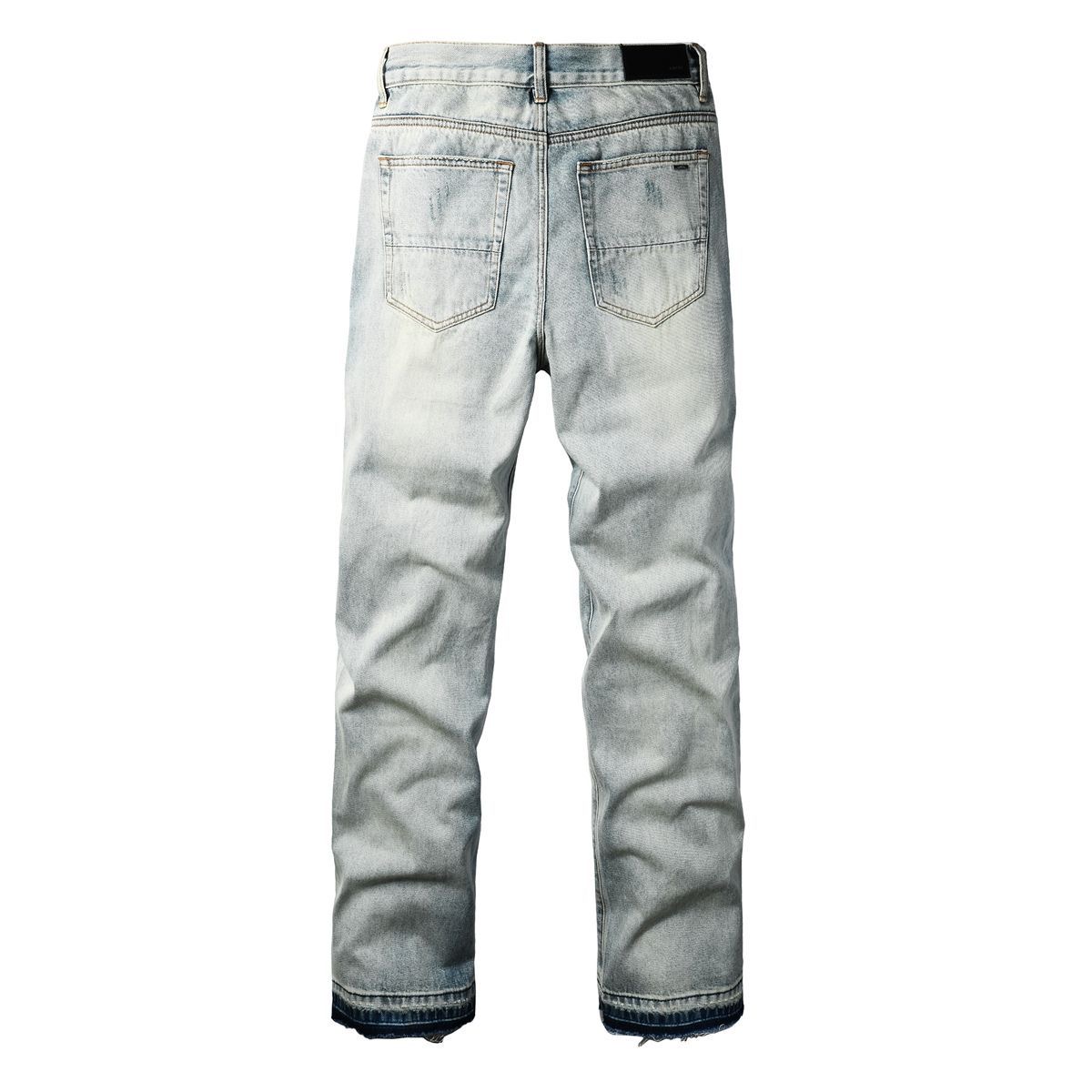 AMIRI Light blue American high street wide-leg jeans