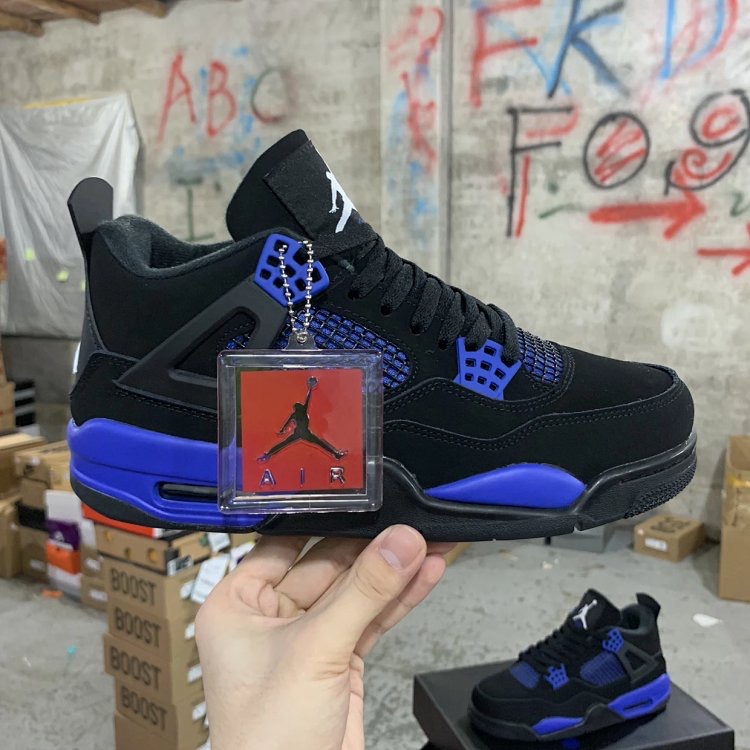 Air Jordan 4 Retro Black Game Royal black