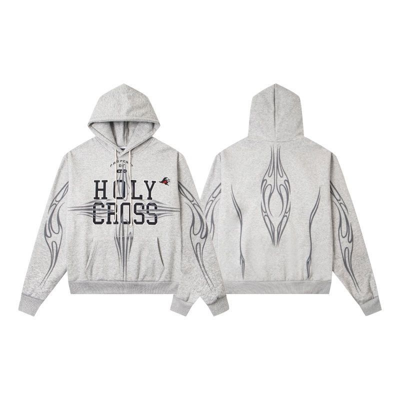 Hellsta Hellstar letter printed hoodie versatile couple hoodie